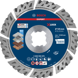 BOSCH dijamantske rezne ploče EXPERT MultiMaterial X-LOCK 2608900670