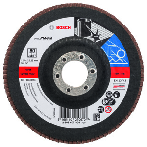 BOSCH lamelni brusni diskovi X571 Best for Metal, ugaona verzija za male ugaone brusilice 2608607328