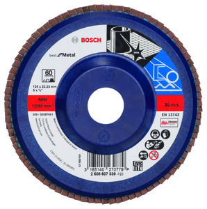 BOSCH lamelni brusni diskovi X571 Best for Metal, ravna verzija, plastični, za male ugaone brusilice 2608607339