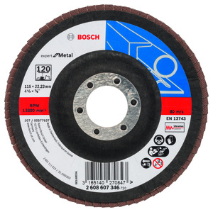 BOSCH lamelni brusni diskovi X551 Expert for Metal, ugaona verzija za male ugaone brusilice 2608607346