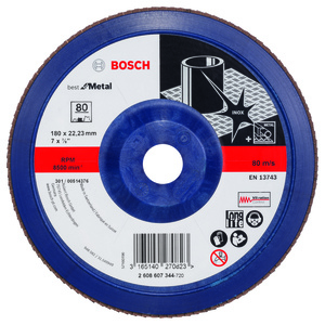 BOSCH lamelni brusni diskovi X571 Best for Metal, ravna verzija, plastični, za velike ugaone brusilice 2608607344