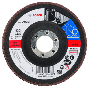 BOSCH lamelni brusni diskovi X571 Best for Metal, ravna verzija za male ugaone brusilice 2608607319