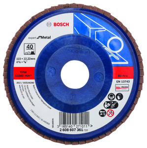 BOSCH lamelni brusni diskovi X551 Expert for Metal, ravna verzija, plastika 2608607361