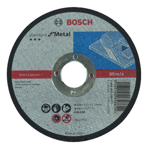 BOSCH Rezne ploče Standard for Metal s ravnim središtem prečnika 22,23 mm, za male ugaone brusilice 2608603164
