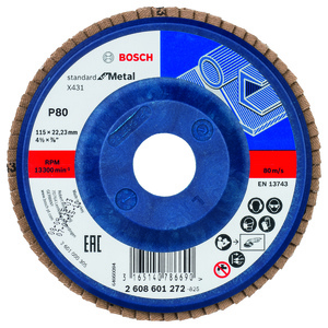 BOSCH lamelni brusni diskovi X431 Standard for Metal, ravna verzija 2608601272