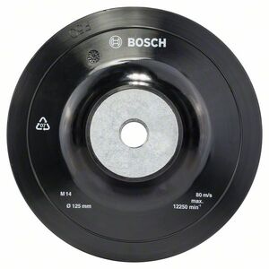 BOSCH Potporni tanjir gumeni s maticom prihvat M14, 125 mm 1608601033