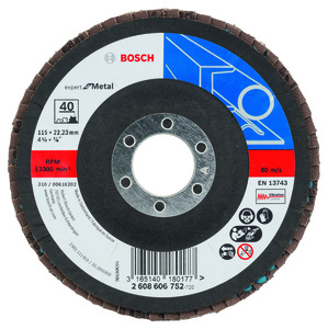 BOSCH lamelni brusni diskovi X551 Expert for Metal, ugaona verzija za male ugaone brusilice 2608606752