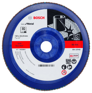 BOSCH lamelni brusni diskovi X571 Best for Metal, ravna verzija, plastični, za velike ugaone brusilice 2608607343