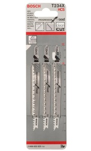 BOSCH List ubodne testere T 234 X, ravni rez, Progressor for Wood, ukupna dužina 117 mm 2608633523