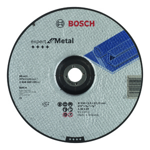 BOSCH Rezne ploče Expert for Metal s udubljenim središtem prečnika 22,23 mm, za velike ugaone brusilice 2608600225