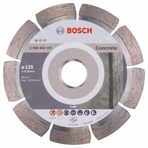 BOSCH Dijamantna rezna ploča Standard for Concrete 125x22,23x1,6x10 mm 2608602197
