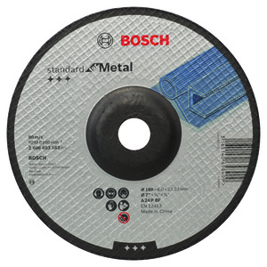 BOSCH Brusne ploče Standard for Metal s udubljenim središtem prečnika 22,23 mm, za velike ugaone brusilice 2608603183