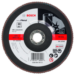 BOSCH lamelni brusni diskovi X571 Best for Metal, ravna verzija za velike ugaone brusilice 2608606739