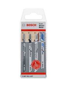 BOSCH Set od 15 listova ubodne testere za drvo i metal Wood and Metal s T-prihvatom 2607011437