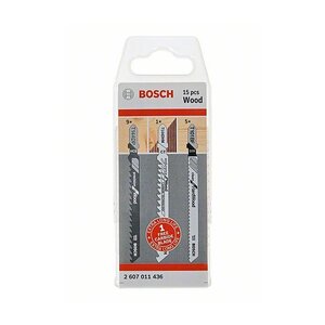 BOSCH Set od 15 listova ubodne testere za drvo s T-prihvatom 2607011436
