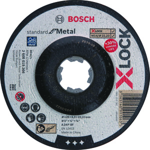BOSCH Brusne ploče s udubljenim središtem Standard for Metal X-LOCK 2608619366
