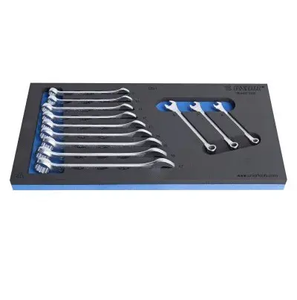 UNIOR Garnitura kratkih viljuškasto-okastih ključeva u SOS ulošku za alat 964/2FSOS