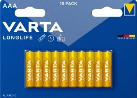Varta Longlife LR03, alkalna baterija 10/1