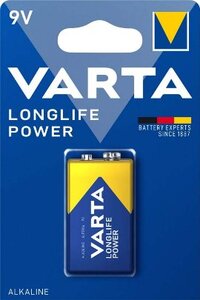 Varta Longlife power 6LR61, alkalna baterija 1/1