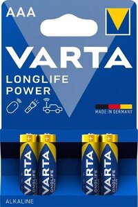 Varta Longlife power LR03, alkalna baterija 4/1