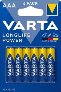Varta Longlife power LR03, alkalna baterija 6/1