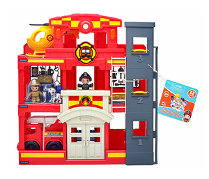 Tiny Kiddom spasilačka misija vatrogasna stanica  playset