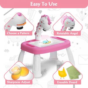 Decija igracka projektor za crtanje pink