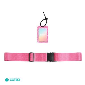 Sigurnosna traka za kofer Coteci roze