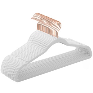 OSKAR Vešalice od belog somota 20 komada - CRF026V01 2399_1