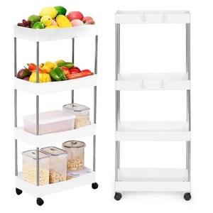 ModernHome Plastična polica na stalku sa 4 police i točkićima PJJCBS101-04