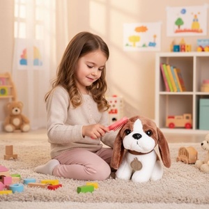 ECO TOYS Plišana igračka za decu, štene Beogle, torba + četka za negu HC750228