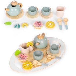 ECO TOYS Drveni set za čaj – čajnik, šoljice, 14 delova – ECOTOYS TL643007