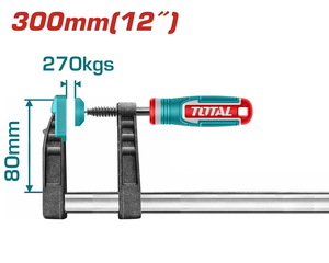 TOTAL Stolarska stega F 80x300mm THT1320801