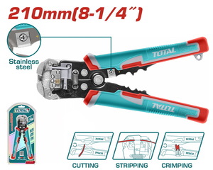 TOTAL Automatska klešta za blankiranje 3u1 THT15246