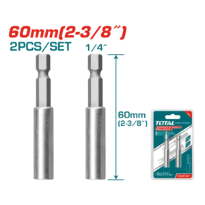 TOTAL Magnetni držač bitova, 60mm, 2kom TAC461601