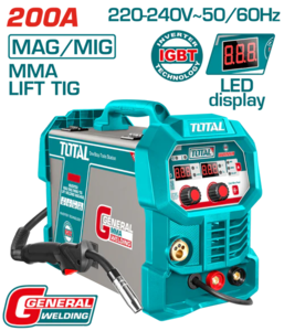 TOTAL Inverterski MAG/MIG/MMA/TIG Lift aparat za zavarivanje 200A TMGT20058