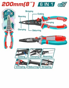 TOTAL Višenamenska kombinovana klešta 6-u-1 THTMF286