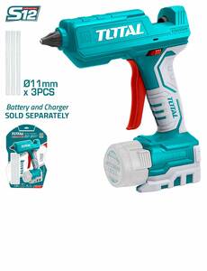 TOTAL Baterijski pištolj za lepljenje TGGLI1201