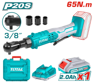 TOTAL Li-ion akumulatorska račna,20v 2.0ah x1,3/8",65NM,kofer TDRLI2060152
