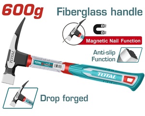 TOTAL Čekić sa rascepkom,600gr, fiberglas, namagnetisan THCH61060