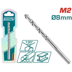 TOTAL HSS M2 brušena burgija,8mm TAC1200801