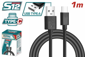 TOTAL Kabl USB na tip C,dužina 1m TIUCC01