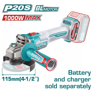 TOTAL Aku ugaona brusilica,BL,115mm,SOLO TAGLI27153