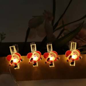 Led svetleći niz štipaljke "deda mraz" 0.9m Ml-c3013