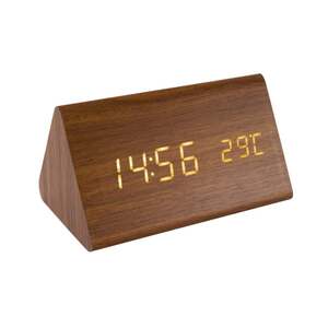 Drveni led budilnik sa termometrom Oc05