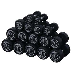 Gorilla sports Fiksne gumirane bučice 25 kg