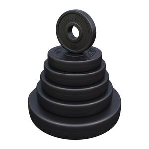 Gorilla sports Plastični olimpijski tegovi 2x5 + 2x10 kg