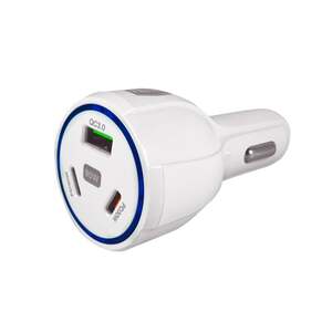 Usb punjač iz upaljača automobila qc3.0+2xpd Usbp359