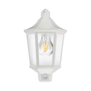 Braytron bela spoljna svetiljka sa senzorom 1xe27 Bg44-20100