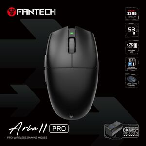 Mis Wireless Gaming Fantech XD7V2P Aria II PRO crni